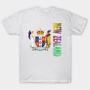 New Zealand Coat of Arms Design T-Shirt